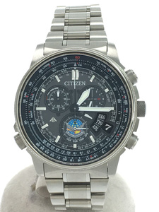 CITIZEN◆ソーラー腕時計/アナログ/ステンレス/GRY/SLV/H610-T019382