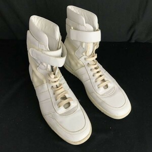 イタリア製☆DIOR HOMME/ディオールオム☆レザー/スニーカーブーツ【43/27.0-27.5/白/white】sneakers/Shoes/trainers◇bWB102-8