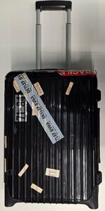 【中古】RIMOWA リモワ SALSA DELUX サルサデラックス 廃盤2輪 機内持ち込みサイズ スーツケース ブラック 黒 T55