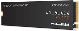 Western Digital ウエスタンデジタル 内蔵SSD 500GB WD Black SN770 ゲーム向け PCIe Gen4 M.2-2280 NVMe WDS500G3X0E-EC