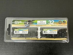 シリコンパワー ノートPC用メモリ DDR4-3200 (PC4-25600) 16GB×2枚 (32GB) 260Pin 1.2V CL22 新品未使用