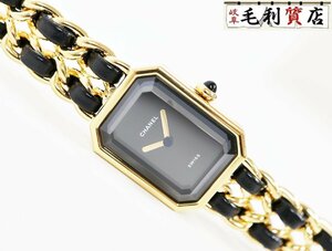 CHANEL シャネル プルミエール L H0001 GP 新品ベルト ヴィンテージ ゴールド クォーツ レディース 【中古】 時計