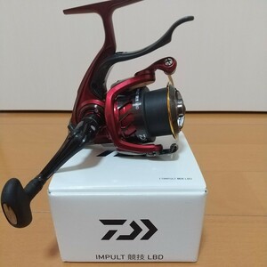 【中古美品】DAIWA(ダイワ)17 IMPULT競技LBD 箱取扱説明書、リール袋付属