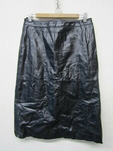 V1614：vintage OLD GAP オールドギャップ スカート/黒/6 レディース ボトムス レザースカート:5