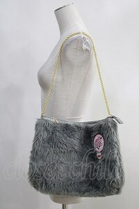 Katie / FUR bag グレー H-24-02-26-072-LO-BG-KB-ZT387