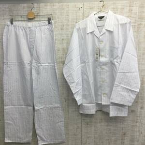 A409◇Guy Laroche | ギ ラロッシュ　未使用品　パジャマ　ホワイト×ブルー　サイズL