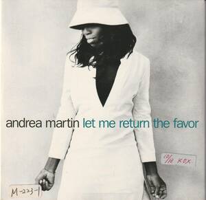 US盤CDS★Andrea Martin★Let Me Return The Favor・Baby Can I Hold You★Tracy Chapman カバー★98年★Rodney Jerkins・Wyclef★試聴