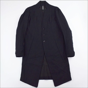 未使用 RIPVANWINKLE リップヴァンウィンクル NOTCHDLESS COAT ノッチ ドレス コート 4 T.Black RB-254