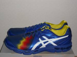 6★★★★即決！新品 アシックス/asics GEL-NETBURNER BALLISTIC LO FLAME TVR489 ブルー 32.0cm