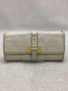 LOUIS VUITTON◆M95853/ポルトフォイユ・ファボリ_スハリ_WHT/レザー/BLK/レディース