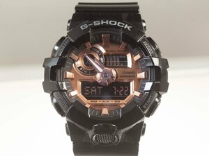 カシオ　G-ショック　GA-700MMC-1A 腕時計　クオーツ・デジアナ　ブラック×ローズゴールド　 中古美品