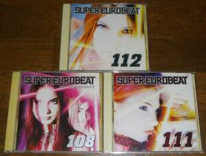 スーパーユーロビート VOL.108／111／112　CD 3枚セット　SUPER EUROBEAT
