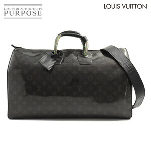 未使用 展示品 ルイ ヴィトン LOUIS VUITTON モノグラム エクリプス グレーズ キーポル バンドリエール 50 2way ボストン バッグ 90208235