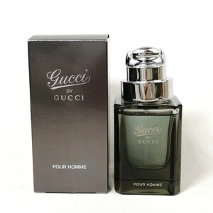 17 Φ 【 50ml ほぼ満タン 】 良品 GUCCI gucci BY GUCCI POUR HOMME グッチ グッチバイグッチ プールオム EDT SP 香水 フレグランス