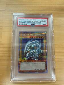 遊戯王 青眼の白龍 英語表記 プリズマ PSA10