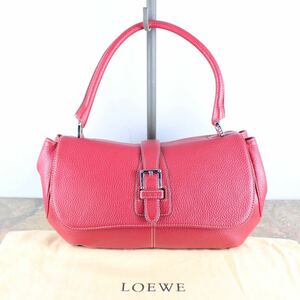 LOEWE BELT DESIGN LEATHER HAND BAG/ロエベベルトデザインレザーハンドバッグ