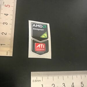 AMD Sempron ATI RADEON graphicパソコンエンブレムステッカーシールステッカー@2668