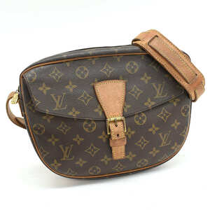 1円 ◆定価12万 美品 LOUIS VUITTON ルイヴィトン ショルダーバッグ ジュヌフィーユGM M51225 モノグラム ブラウン◆E.Cmrm.tI-02