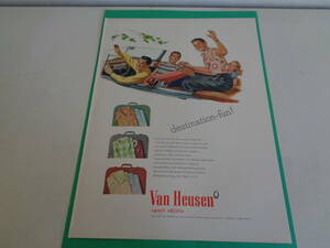 即決　広告　アドバタイジング　シャツ　Ｖａｎ　Ｈｅｕｓｅｎ　メンズ　ファッション　１９４０ｓ　ウィスキー　洋酒　雑誌　切り抜き