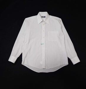 GEAR // 長袖 ストライプ柄 シャツ・ワイシャツ (白) サイズ 39-84 (M)