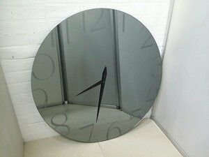 難あり cattelan italia カッテラン イタリア ミラー型 時計 Moment ガラス ウォールミラー 壁掛け鏡