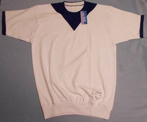 レッドスワロー　半袖体操服（半ツートンネック）白×紺　サイズ　LL