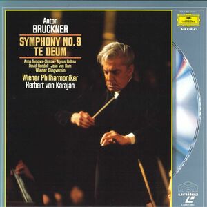 LASERDISC Herbert Von Karajan Anton Bruckner - Symphony No9 Te Deum PROG9113 POLYGRAMKK /00600