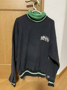 The game NFL NEW YORK JETS タートルネック加工　USA製 90sヴィンテージスウェット