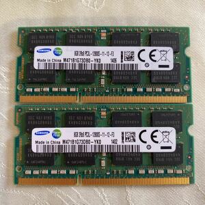SAMSUNG DDR3 1600 1RX8 PC3 12800 8GBX2枚セット(16GB)