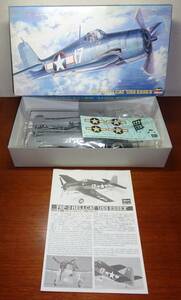 ハセガワ　1/48 アメリカ海軍　艦上戦闘機　「グラマン　F6F-3 ヘルキャット “USS エセックス”」　未組立品