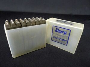 W456 鉄製 Sharp STEEL STAMP アルファベット刻印ポンチ(A～Zセット) 3mm DIY用品 大工道具/60