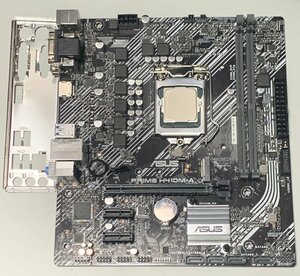 【中古/ピンダメージ有】ASUS PRIME H410M-A + Celeron G5900 パネル有・元箱等付属 / LGA1200 Intel第10世代 MicroATX