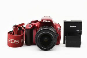 ★訳アリ★ Canon EOS kiss X50 レッド レンズキット EF-S18-55mm F3.5-5.6 IS　デジタル一眼レフ キヤノン キャノン #0245
