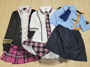 新品 未使用 コスプレ 衣装 ハロウィン コミケ まとめ売り JK 女子高生 ポリス 警察 ゴスロリ パンク系 処分 アニメ