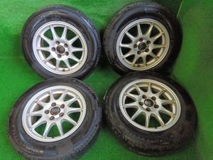 ミシュラン PRIMACY4 195/65R15 VOLVO 純正 15×6.5J 5H/108 溝有夏タイヤ付4本 流用にも 中古 売切!!