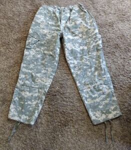 ACU Pants/Trousers Small Long USGI Digital Camo Cotton/Nylon Ripstop Army Combat 海外 即決