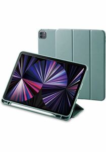 iPad Pro 11 第4/3/2世代 (2022/2021/2020年) ケース TPU素材 レザーケース 手帳型 スタンド ペンスタンド オートスリープ/ウェイク