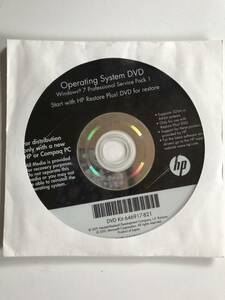 hp　Operating System DVD HP Restore Plus!