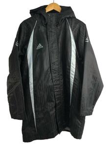 adidas◆コート/L/ナイロン/BLK