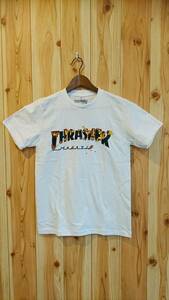 スラッシャー（THRASHER）・スケーター系Ｔシャツ・新品・入荷・Ｓサイズ・白・激安超特価・⑦