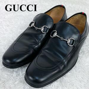美品 GUCCI グッチ ホースビット シェリーライン ローファー 革靴 ビジネスシューズ ブラック 黒 型番： 202712 サイズ 39 1/2　24.5cm