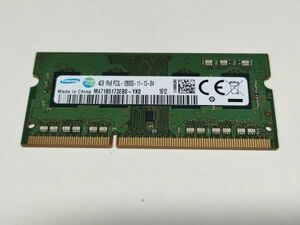 【動作確認済み】SAMSUNG DDR3L 4GB×1 PC3L-12800S SO-DIMM M471B5173EB0 低電圧【1612】
