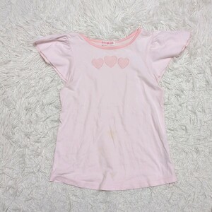 【送料無料】mezzo piano　メゾピアノ　Tシャツ　トップス　140cm　ピンク　キッズ　子供服