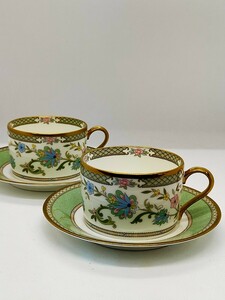 未使用品　ノリタケ NORITAKE YOSHINO カップソーサー ティーカップ&ソーサー ペア ボーンチ 9983【関B】