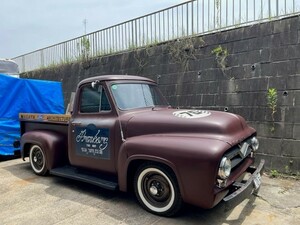 1955 FORD F100 ファームスタイル 　マッドブラックNEWペイント付き