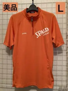 メンズ　トップス　ハーフジップシャツ　Ｌ　オレンジ　スポーツ　Tシャツ