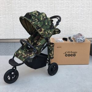 使用期間少ない 美品 エアバギー AirBuggy COCO ＢＲＡＫＥ サファリ カモフラ 迷彩 ＡＢＬＩ0021 箱有 新品部品有 欠品無 切手 ハガキ可能