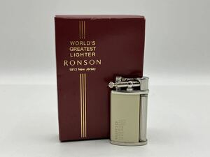 240404315003 Ronson Classic ロンソン・クラシック ライター ガスライター 喫煙具 ヴィンテージ 取扱説明書付 着火未確認 中古