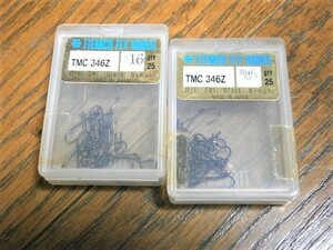 ★処分！ティムコ・フック/TMC-346Z #16, 25本入 x2箱 クイックアイ, ニンフフック