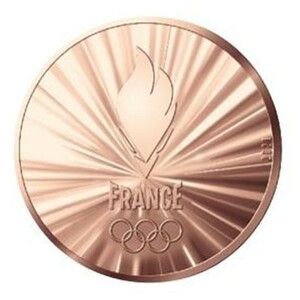 2021 フランス パリ2024 オリンピック開催記念 1/4ユーロ 銅貨